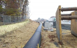 Temporary Storm Pipe for E& S Site Control 