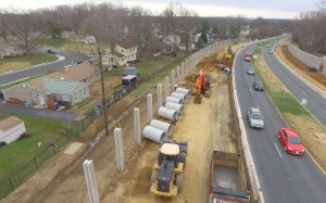 Rt 22 Sound Barrier and roadway improvements