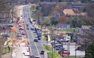 Roadwork Lancaster Pike.